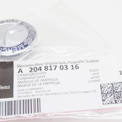 NEW MB C W204 FRONT BUMPER RADIATOR GRILLE EMBLEM BADGE A2048170316 ORIGINAL