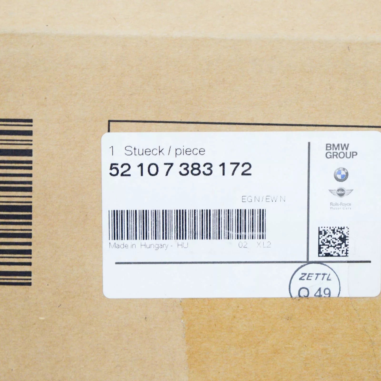 NEW BMW 4 F33 SEAT BELT GUIDE UPPER RIGHT 52107383172 2016 ORIGINAL