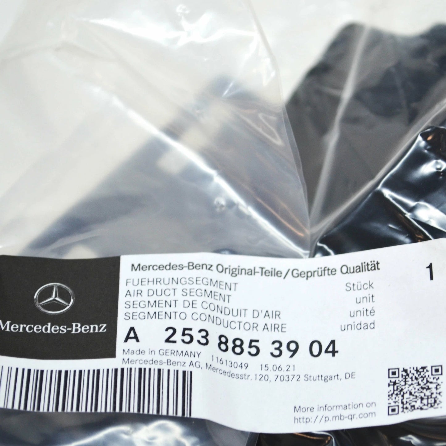NEW MB GLC COUPE C253 AMG FRONT LEFT RADIATOR AIR DUCT A2538853904 ORIGINAL