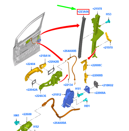 new ford tourneo connect mk2 front door glass run extension seal 1822834