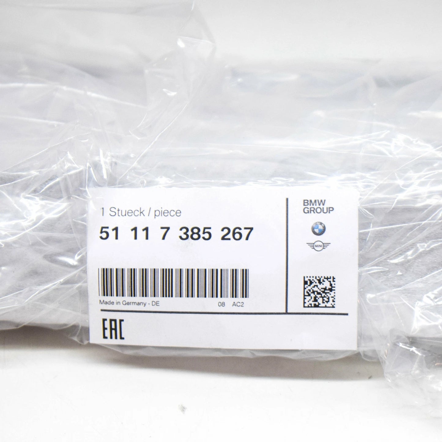 NEW BMW 5 G30 FRONT BUMPER LOWER CENTER GRILLE LINES 51117385267 ORIGINAL