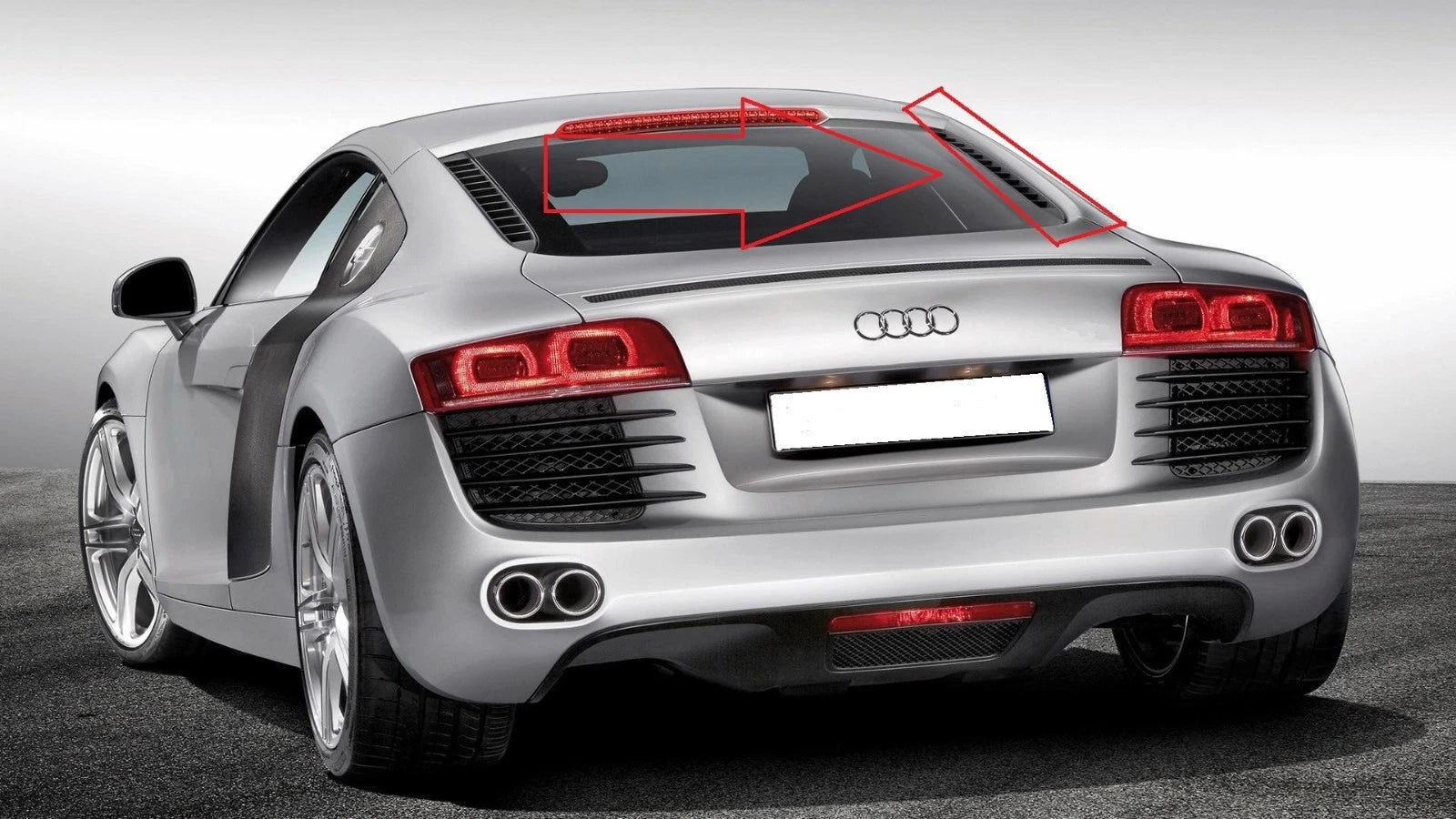 NEW AUDI R8 V8 (07-15) REAR ENGINE BAY LID O/S RIGHT GRILL 420827950B3FZ