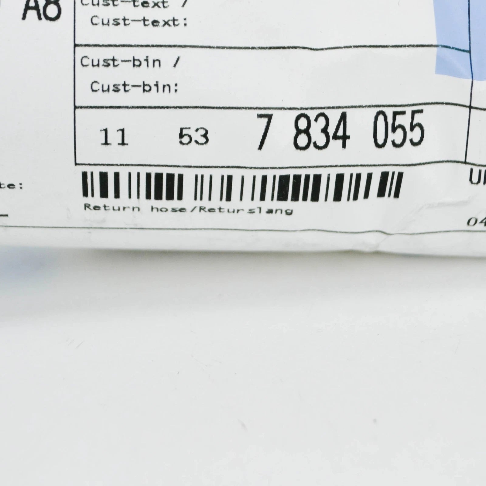 NEW BMW M5 E60 RETURN HOSE COOLING PIPE 11537834055 7834055 ORIGINAL