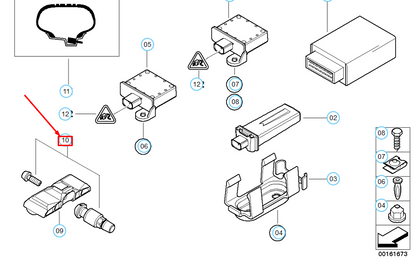 new bmw 1 coupe e82 screw-in valve rdc 36146792827 6792827 original