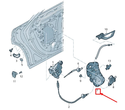 NEW AUDI Q8 4MN REAR RIGHT DOOR INNER PANEL COVER 4M8839104A