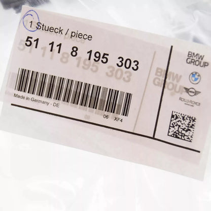 NEW BMW 3 E46 FRONT BUMPER NUMBER HOLDER 51118195303 8195303 ORIGINAL