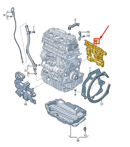 new audi a3 sportback 8y rear engine damping 05l103954r original