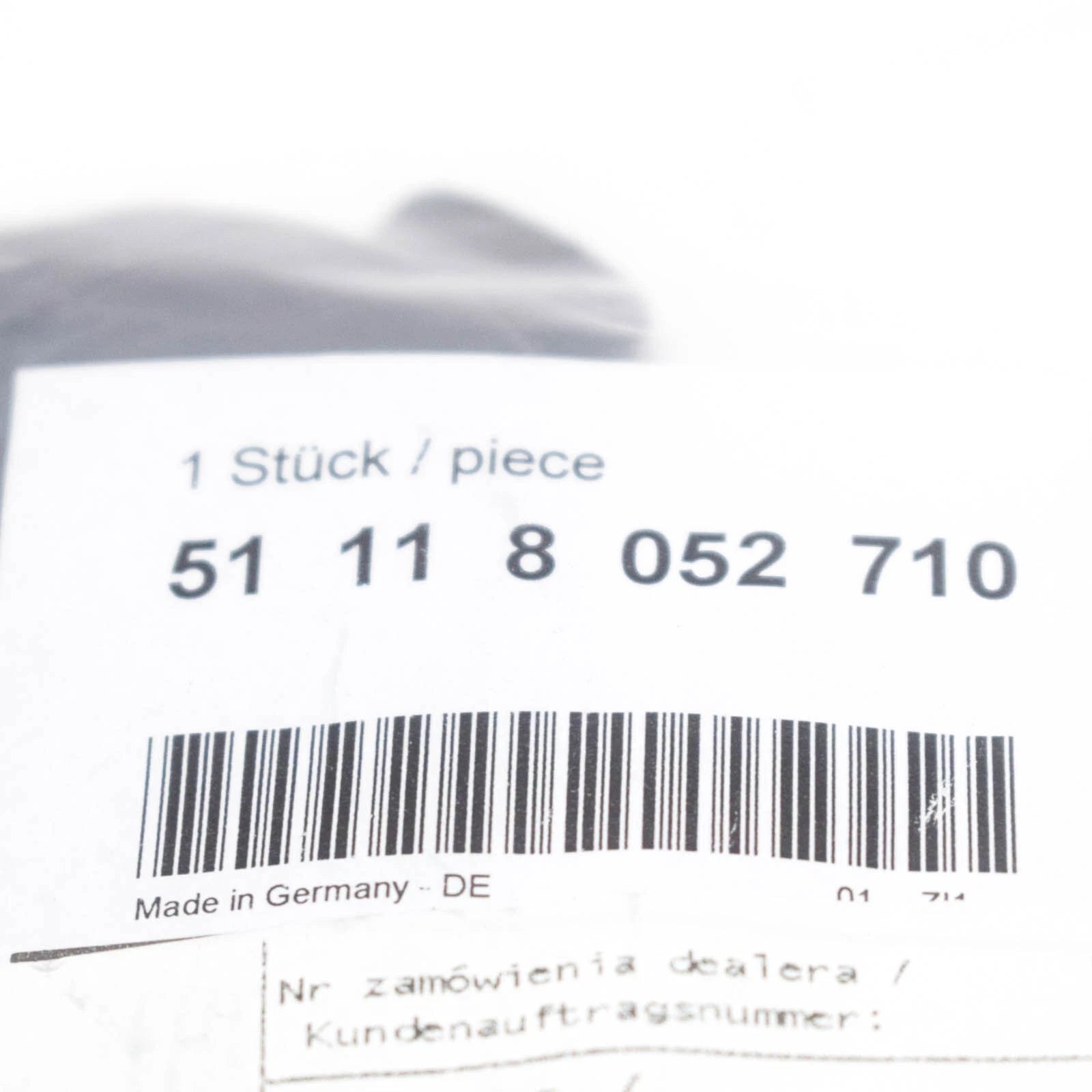 NEW BMW 6 F06 FRONT BUMPER TOW HOOK EYE COVER M SPORT 51118052710 2016 ORIGINAL