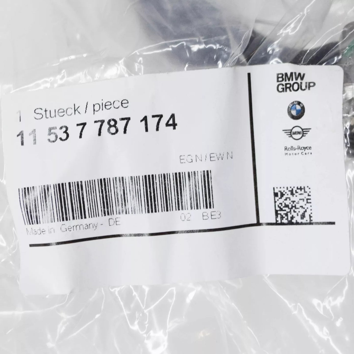 NEW BMW 3 E46 COOLING SYSTEM WATER HOSE 11537787174 7787174 ORIGINAL