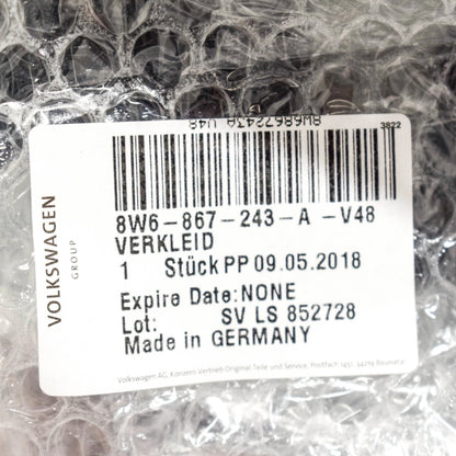 NEW AUDI A5 S5 8W6 LEFT SIDE PILLAR UPPER TRIM 8W6867243A V48 ORIGINAL