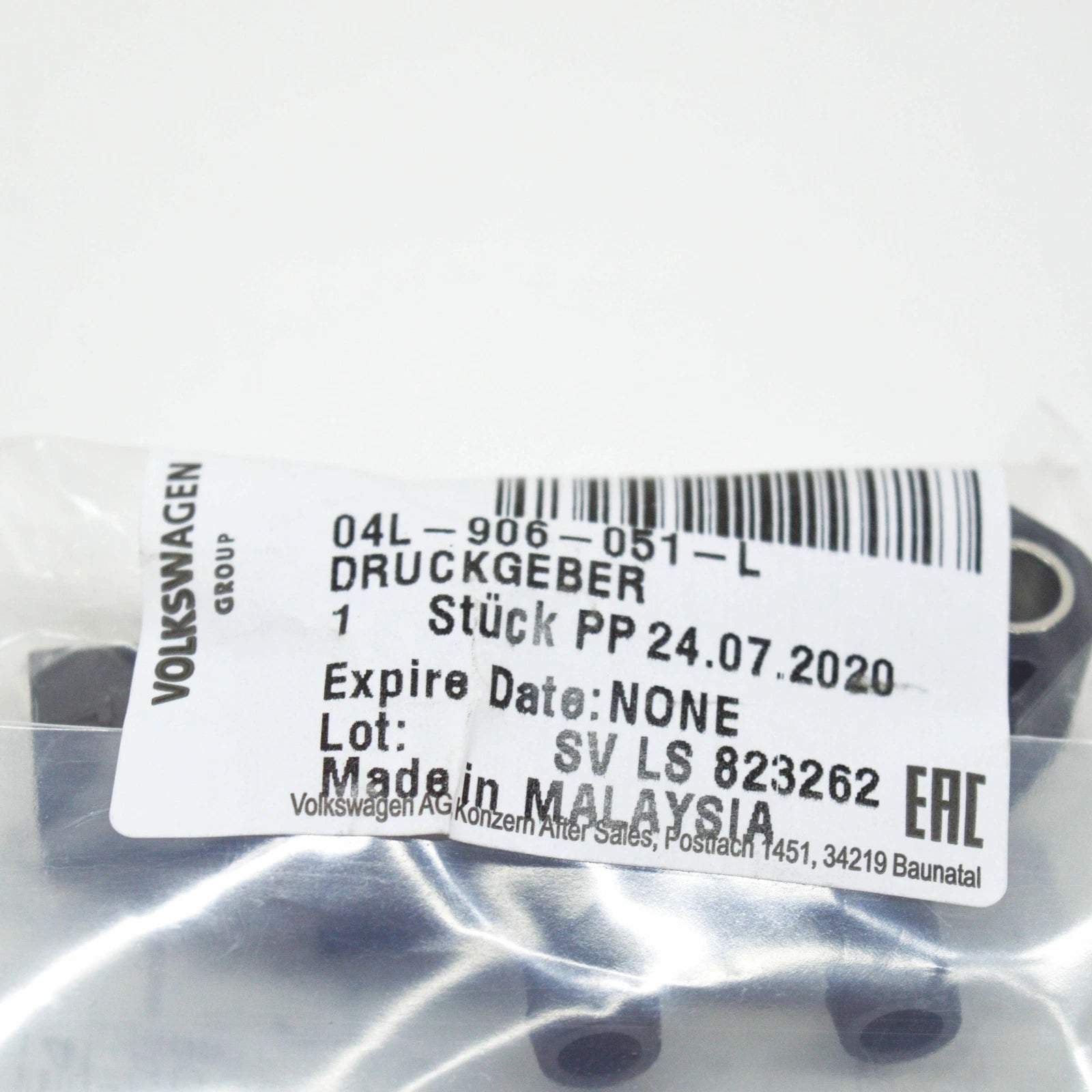 NEW AUDI A3 8V PRESSURE DIFFERENCE SENDER 04L906051L ORIGINAL