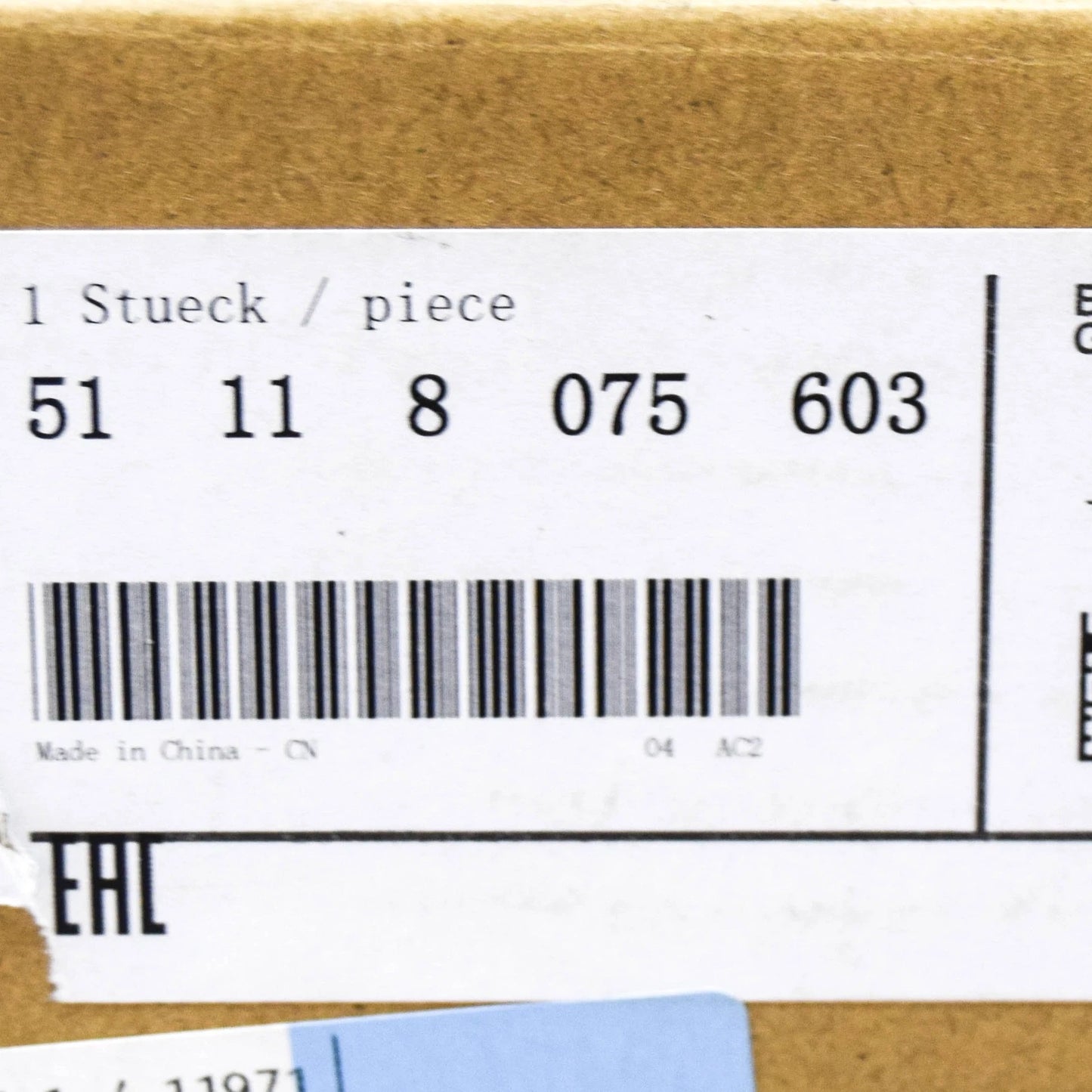 NEW BMW 3 G20 G21 M FRONT LEFT BUMPER GRILLE LOWER TRIM 51118075603 ORIGINAL