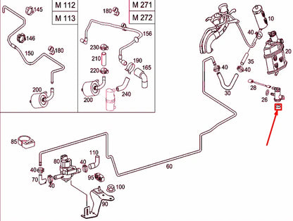 NEW MERCEDES-BENZ C W205 CANISTER SHUT OFF VALVE A0004707193 ORIGINAL