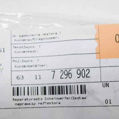 NEW BMW 5 F10 HEADLIGHT REPAIR KIT 63117296902 ORIGINAL