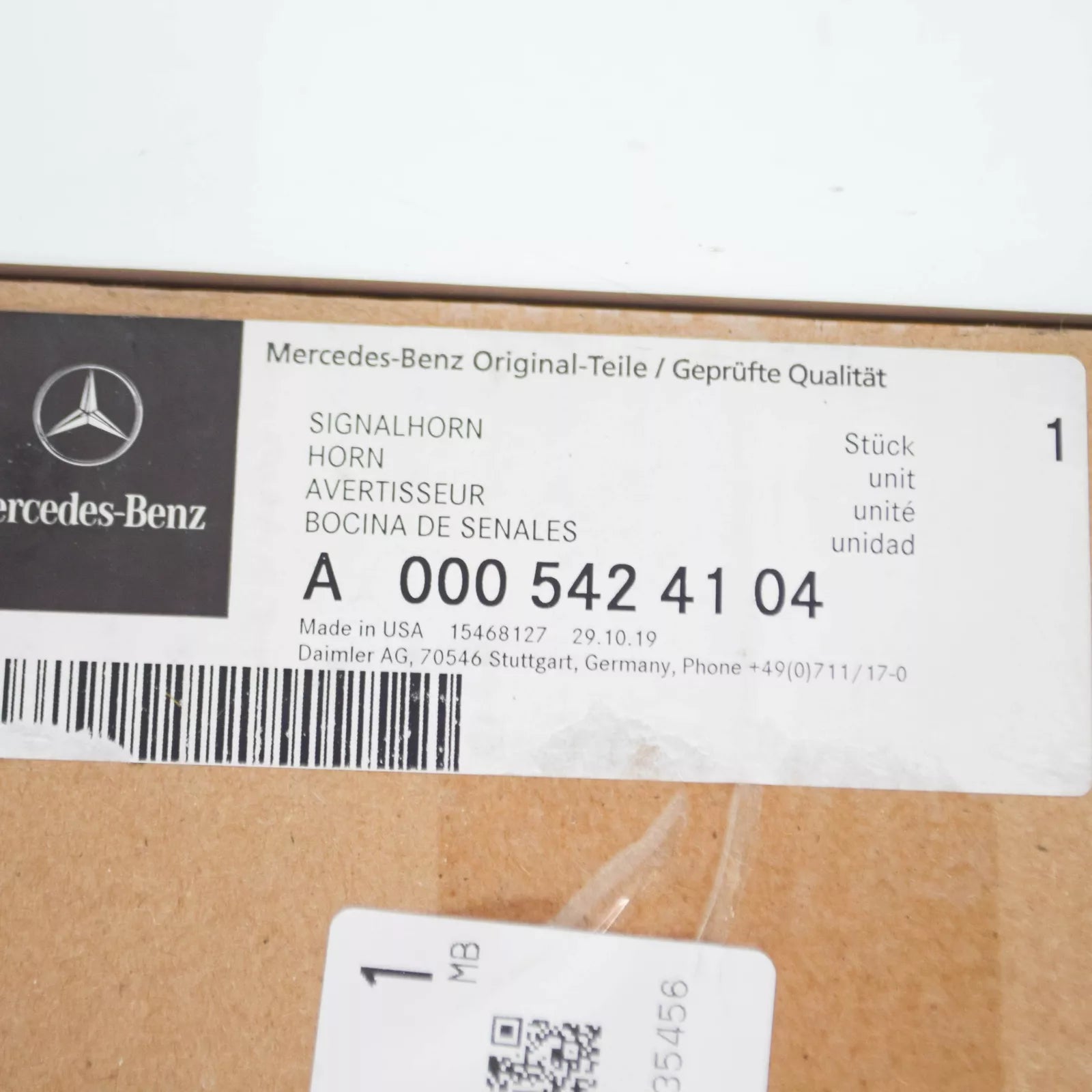 NEW MERCEDES BENZ GLE C292 TWEETER HORN SIGNAL A0005424104