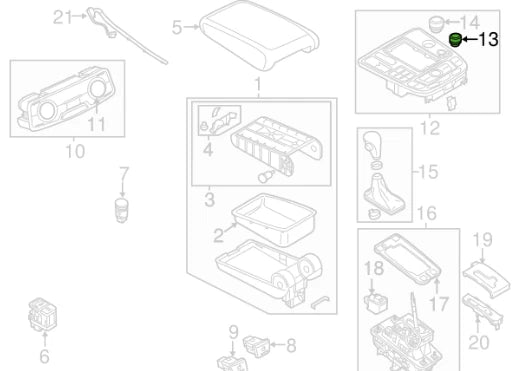 NEW AUDI A6 C7 RADIO VOLUME KNOB ROTARY BUTTON 4G0919070 ORIGINAL