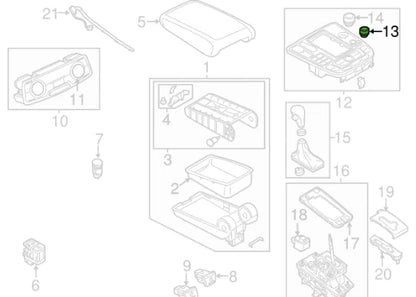 NEW AUDI A6 C7 RADIO VOLUME KNOB ROTARY BUTTON 4G0919070 ORIGINAL