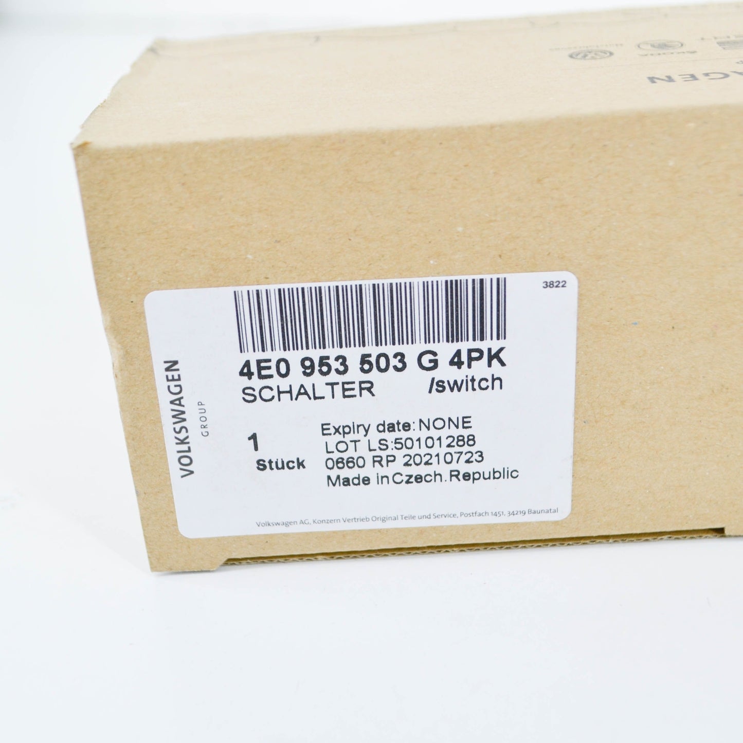 NEW AUDI A4 B7 WIPER SWITCH ON OFF STALK 4E0953503G4PK 4E0953503G 4PK ORIGINAL