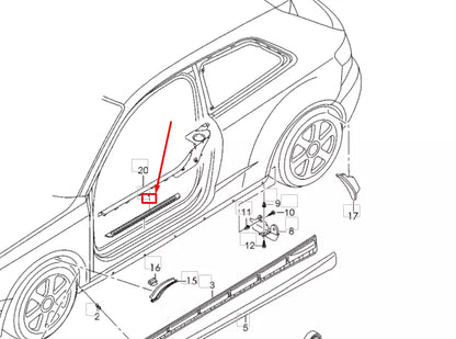 NEW AUDI A3 8V FRONT SILL TRIM STRIP 8V3853491A9B9 ORIGINAL