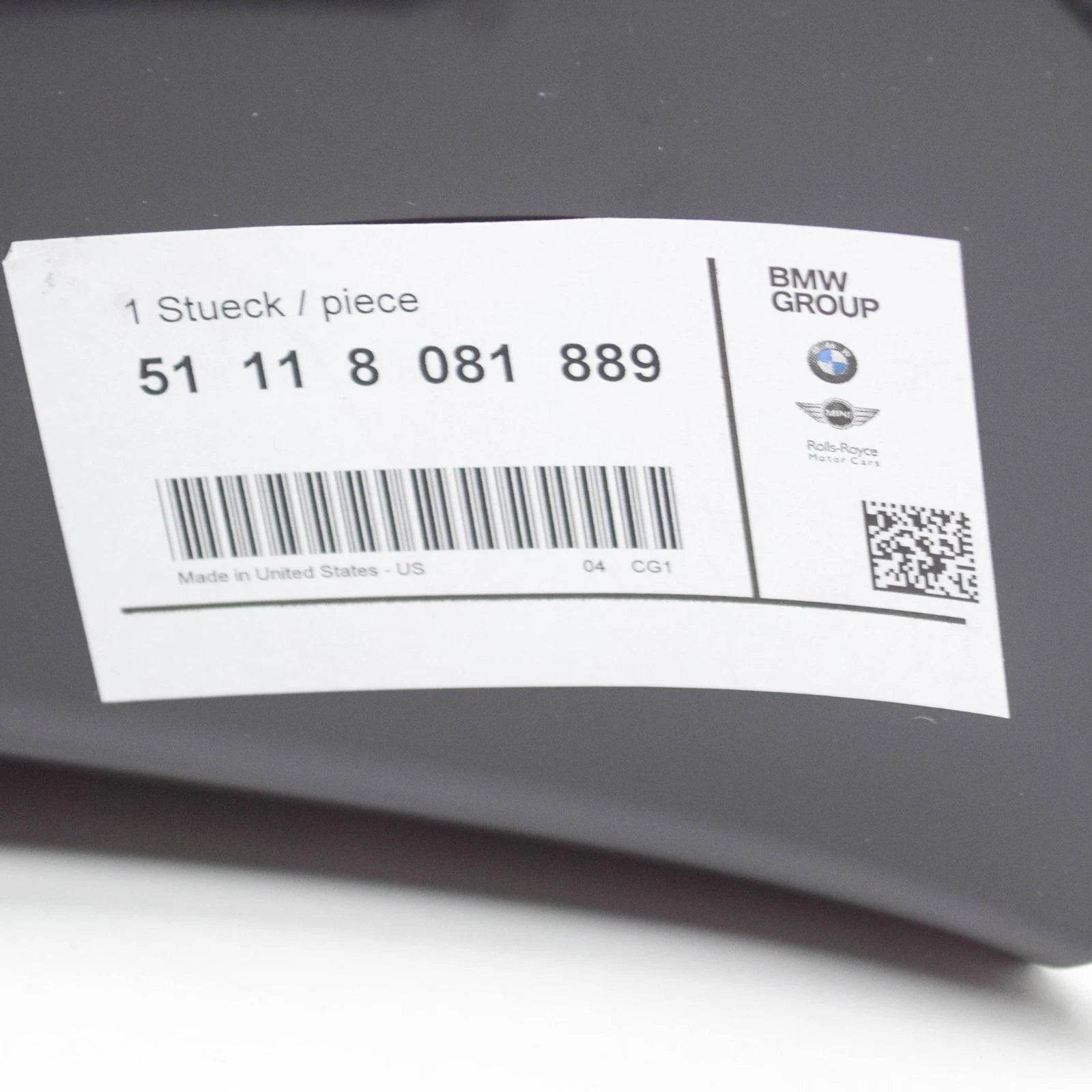 NEW BMW X3 G01 FRONT LEFT BRAKE AIR DUCT TUBE 51118081889 ORIGINAL