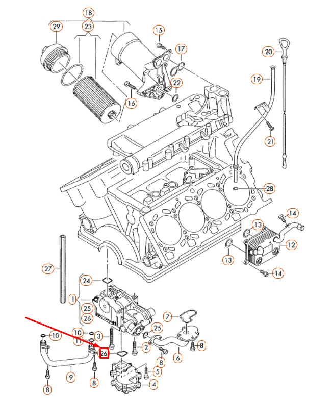 NEW AUDI A4 B7 ENGINE OIL PUMP LOWER GASKET SEAL 079115131B ORIGINAL