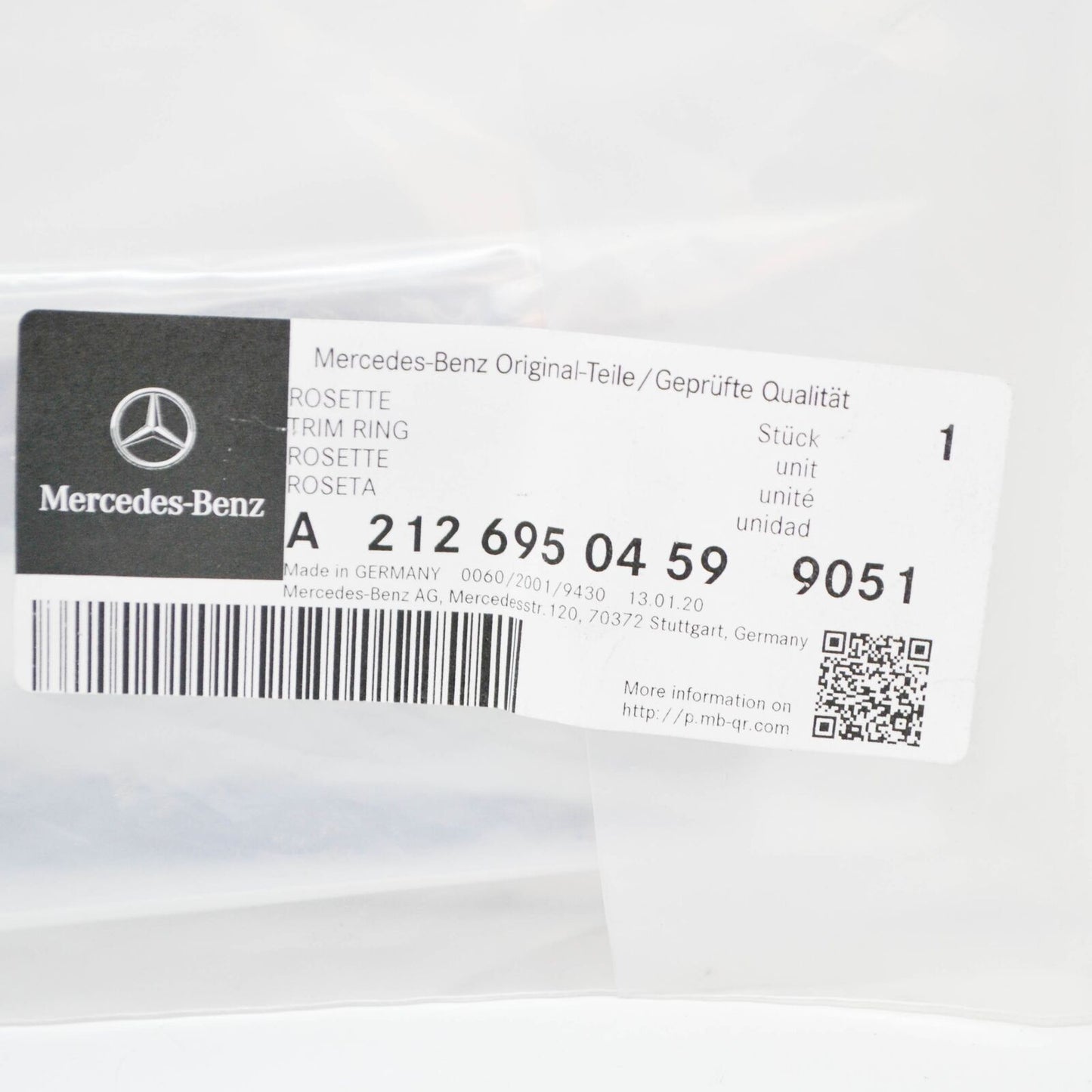 NEW MB E T-MODEL S212 D-PILLAR RIGHT ESCUTCHEON A21269504599051 ORIGINAL