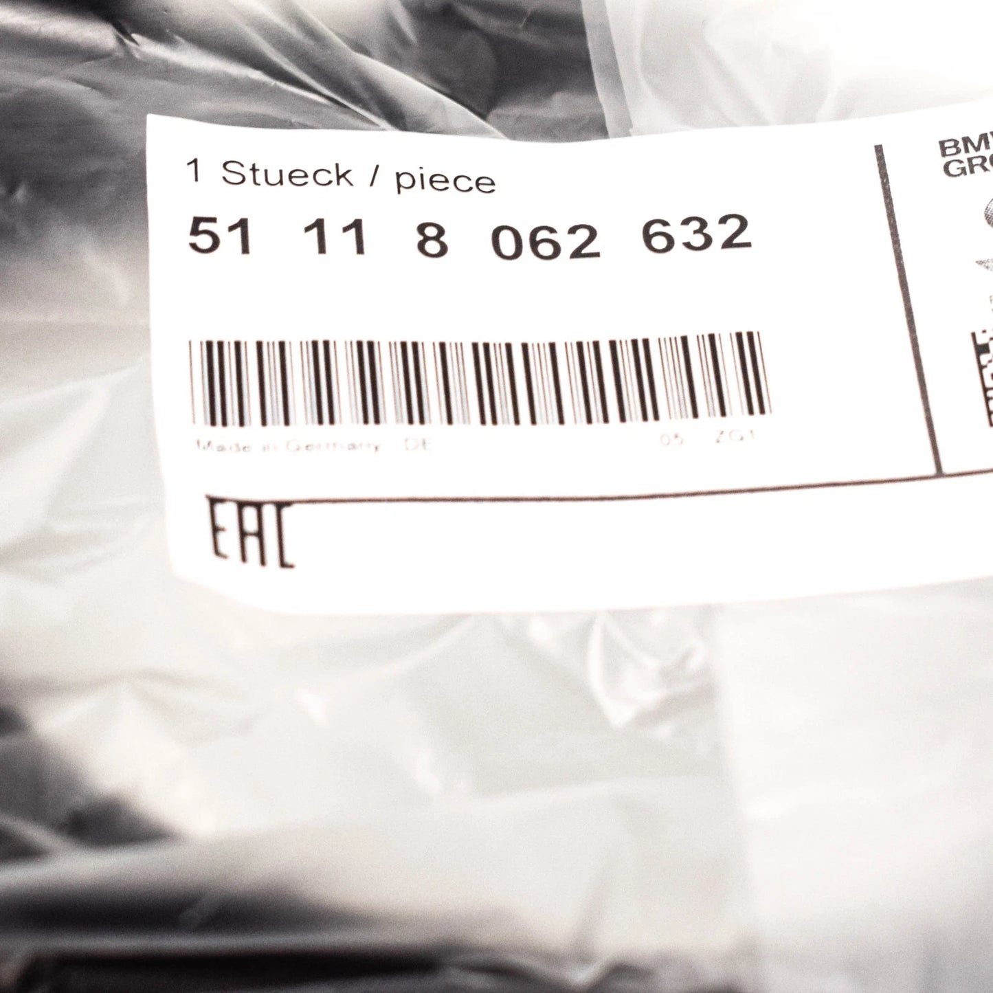 NEW BMW 3 F30 RIGHT FOG LIGHT GRILLE M SPORT 51118062632 8062632 2015 ORIGINAL