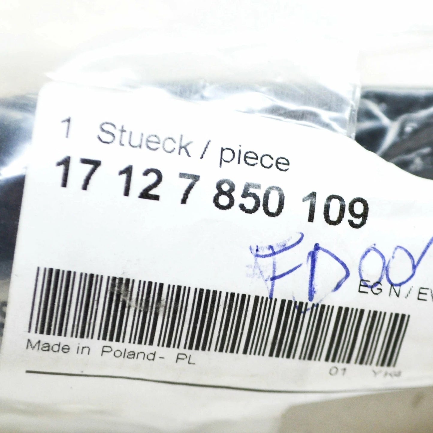 NEW BMW X5 M F85 TRANSMISSION OIL COOLER HOSE 17127850109 ORIGINAL