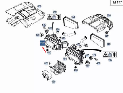 NEW MERCEDES-BENZ GLE W167 RIGHT AIR DAMPER FILTER A1770900301 ORIGINAL