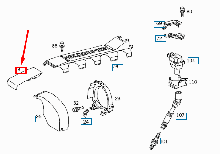 NEW MERCEDES-BENZ S W140 CENTRAL COMPRESSOR HOUSING A1201581385 ORIGINAL