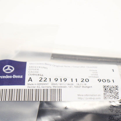 NEW MB S W221 FRONT SEAT REAR LEFT INSIDE COVER A22191911209051