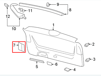 new volkswagen atlas tailgate inspection cover left 3cn86765582v original