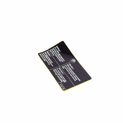 NEW BMW 3 COUPE E92 LABEL "ORIGINAL BMW TEILE" 51142121173 ORIGINAL