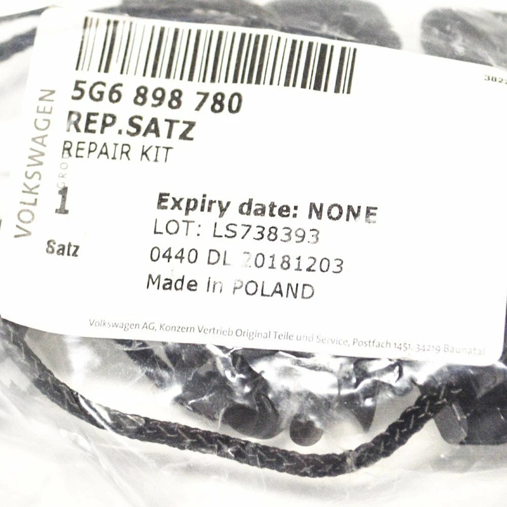 NEW VOLKSWAGEN GOLF MK7 PARCEL SHELF COVER BRACKET REPAIR SET 5G6898780