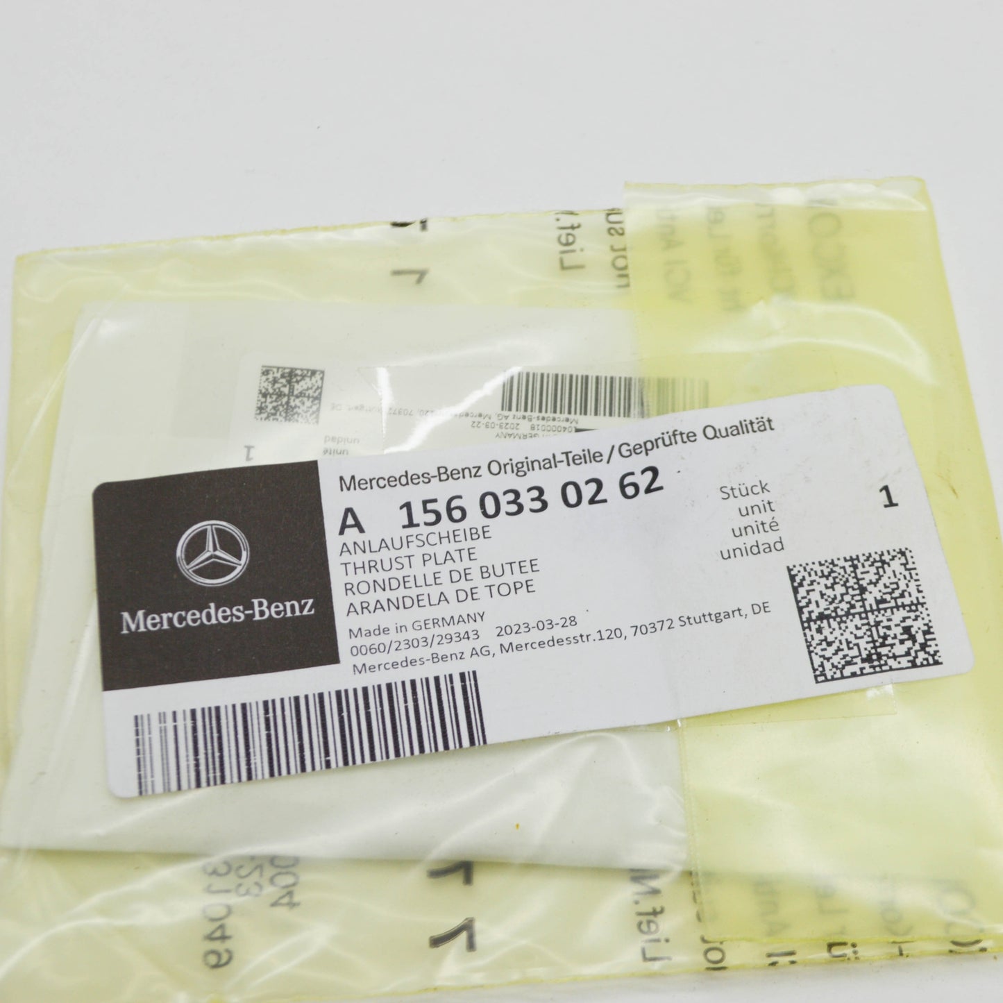 NEW MERCEDES-BENZ ML W164 ENGINE CRANKSHAFT THRUST PLATE A1560330262 ORIGINAL