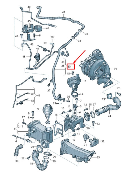 NEW AUDI A8 4H RIGHT ENGINE VACUUM HOSE 059131056AA ORIGINAL