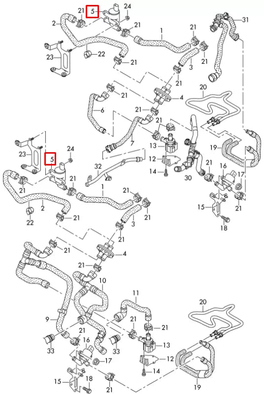 NEW VOLKSWAGEN BEETLE A5 COOLANT PUMP 06H121601M