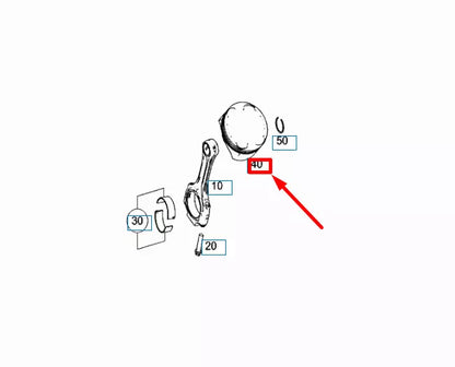 NEW MERCEDES-BENZ ML W164 PISTON A1560301117 ORIGINAL