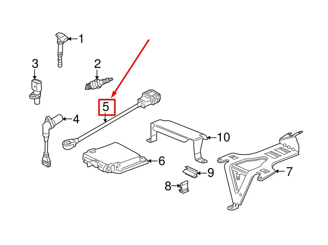 NEW VW PASSAT CC 35 IGNITION KNOCK SENSOR 022905376