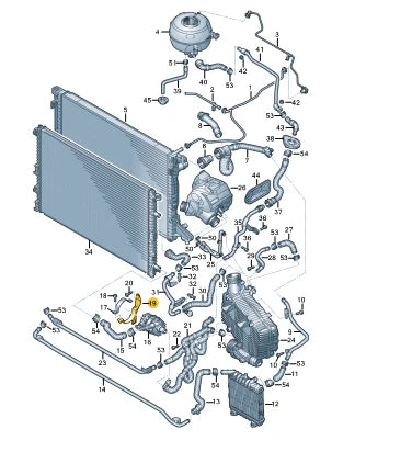 NEW AUDI A6 C8 COOLANT PUMP BRACKET 4K0145879AE ORIGINAL