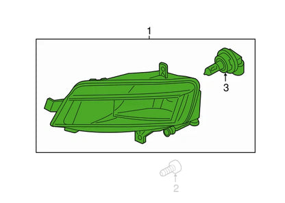 NEW VOLKSWAGEN GOLF 5G MK7 FRONT RIGHT FOG LIGHT 5G0941662K