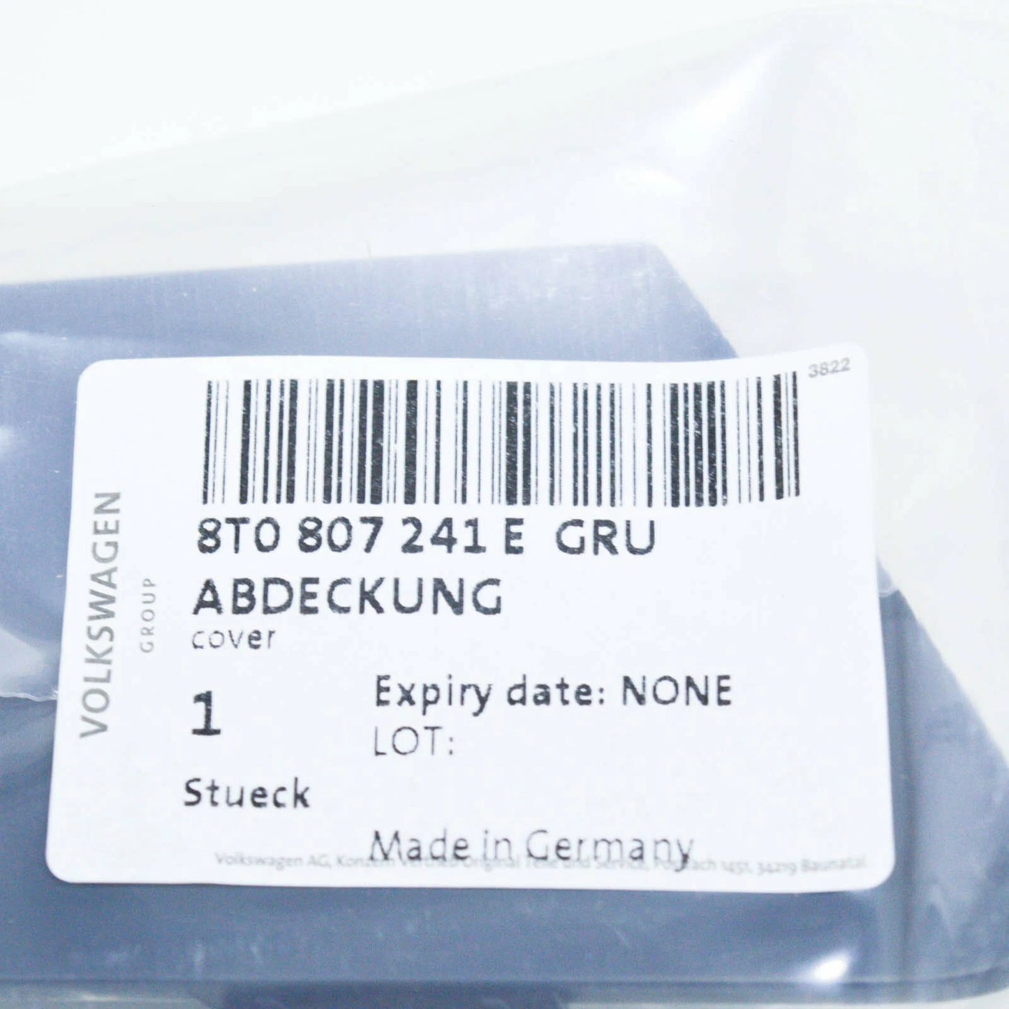 NEW AUDI RS5 8T FRONT BUMPER TOW HOOK EYE COVER 8T0807241EGRU 2013