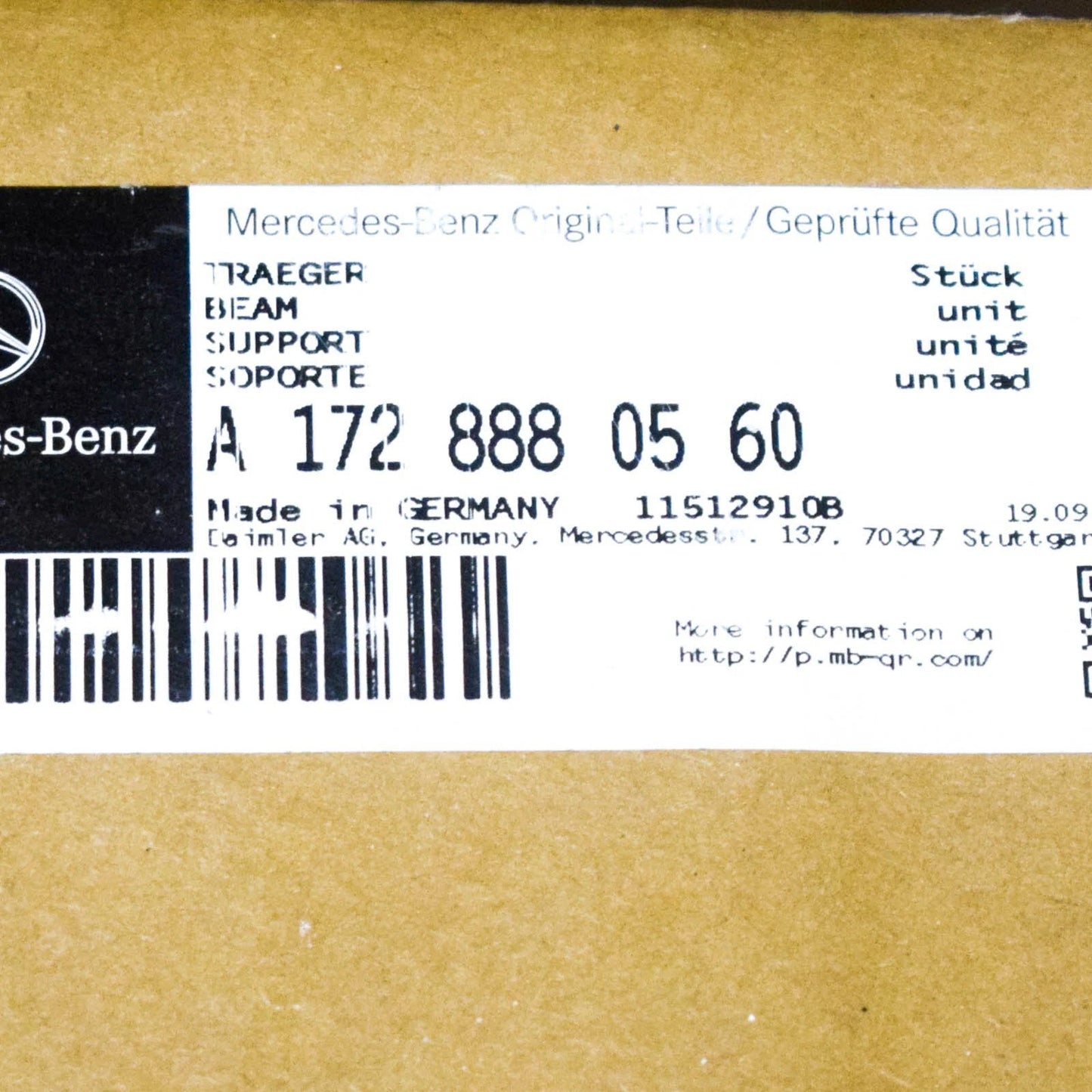 NEW MERCEDES-BENZ SLK R172 RADIATOR GRILLE A1728880560 ORIGINAL