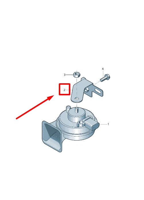 NEW AUDI E-TRON SPORTBACK GEA RIGHT HORN SIGNAL BRACKET 4KE951230 ORIGINAL