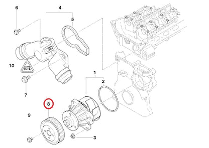 NEW BMW 3 E46 COUPE 3.0I WATER PUMP PULLEY 11511436590 ORIGINAL