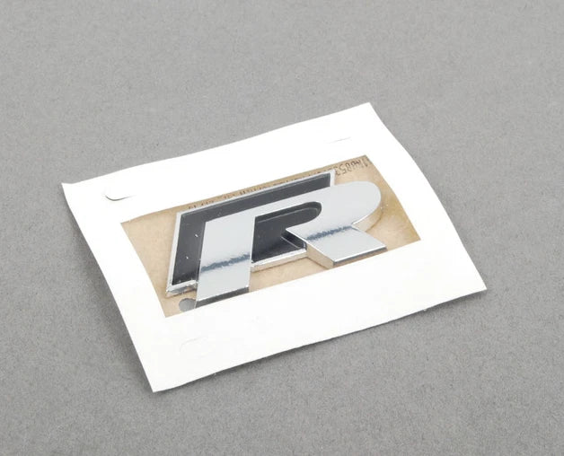 VOLKSWAGEN REAR ''R'' BADGE LOGO EMBLEM 1K8853675KFXC NEW