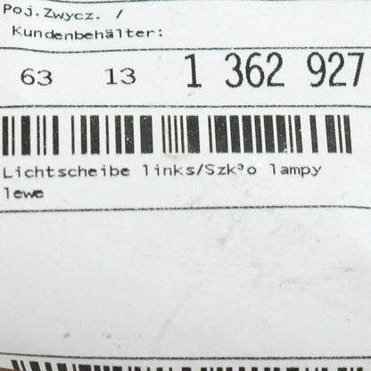 NEW BMW 6 E24 FRONT LEFT FENDER TURN SIGNAL 63131362927 1362927 1990 3159540