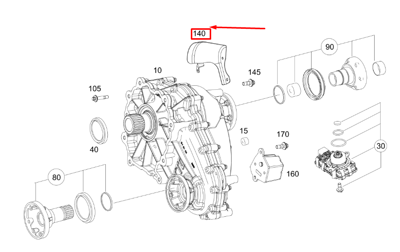 new mercedes-benz gle w167 transfer case screening plate a1672711000 original