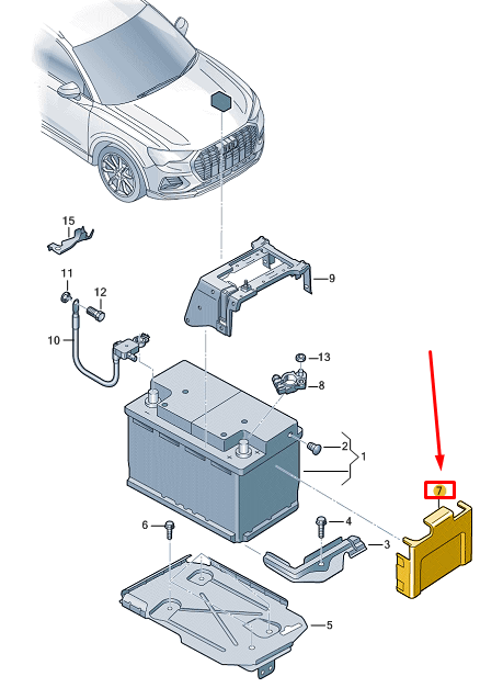 new audi q4 e-tron battery protective cap 1ea915325 original