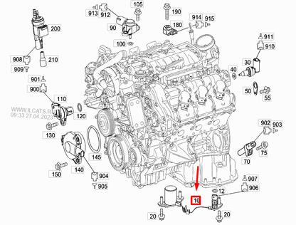 NEW MERCEDES-BENZ ML W164 OIL LEVEL CONTACTOR LEVEL SWITCH A0011531332 ORIGINAL